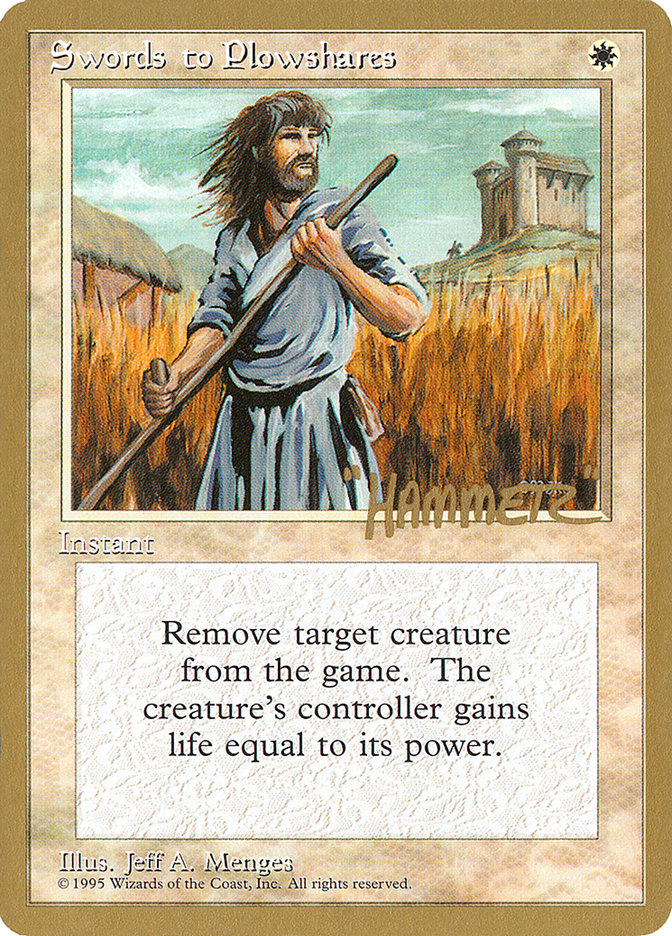 Swords to Plowshares (Shawn "Hammer" Regnier) [Pro Tour Collector Set] | Gear Gaming Fayetteville