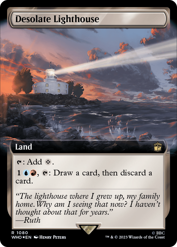 Desolate Lighthouse (Extended Art) (Surge Foil) [Doctor Who] | Gear Gaming Fayetteville