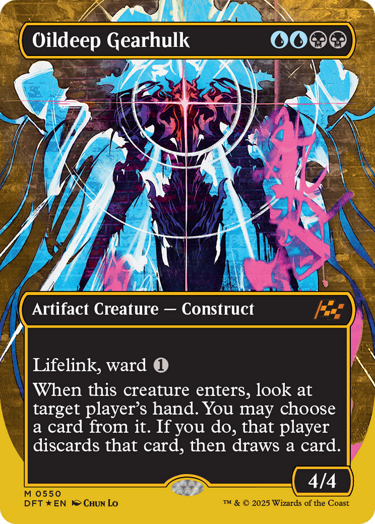 Oildeep Gearhulk (Borderless) (First-Place Foil) [Aetherdrift] | Gear Gaming Fayetteville