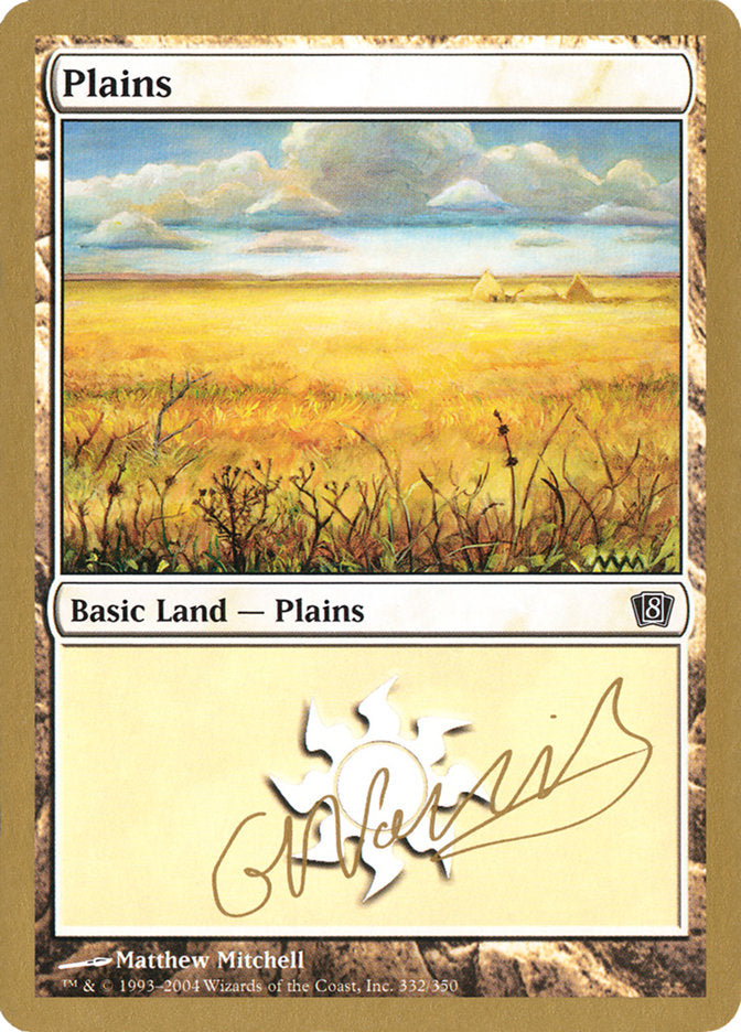 Plains (gn332) (Gabriel Nassif) [World Championship Decks 2004] | Gear Gaming Fayetteville