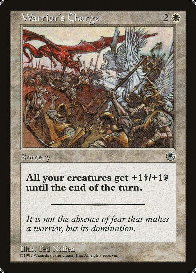 Warrior's Charge (With Flavor Text) [Portal] | Gear Gaming Fayetteville