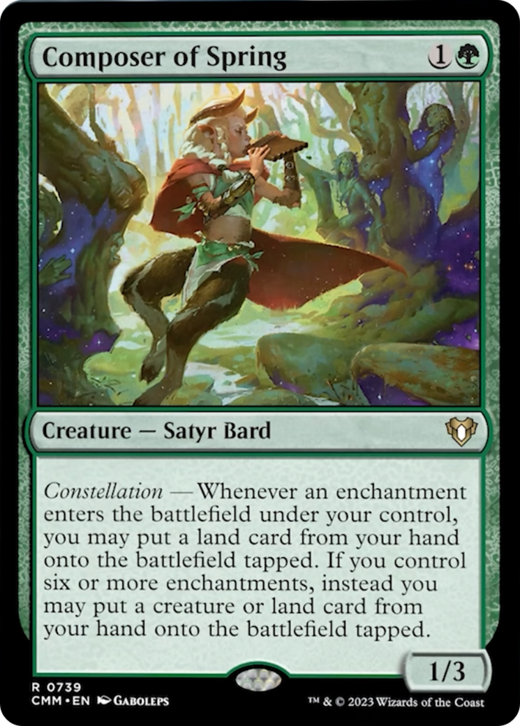 Composer of Spring [Commander Masters] | Gear Gaming Fayetteville