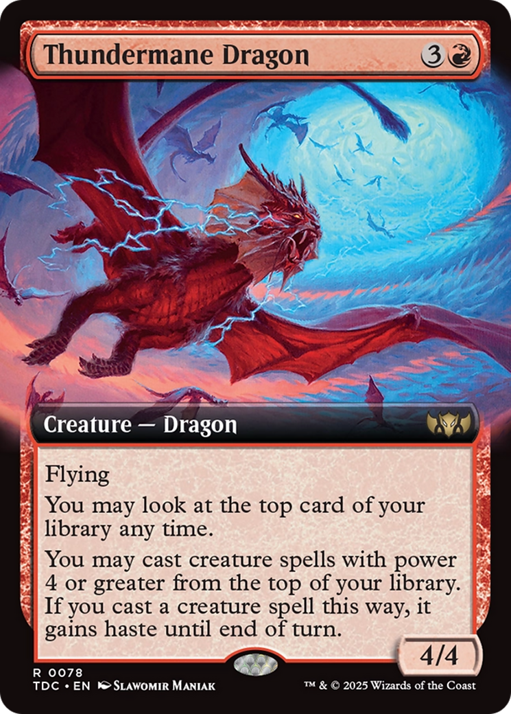 Thundermane Dragon (Extended Art) [Tarkir: Dragonstorm Commander] | Gear Gaming Fayetteville