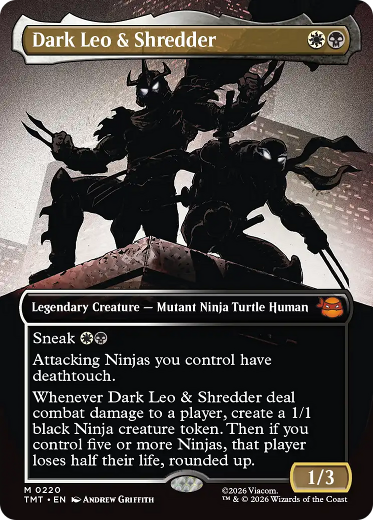 Dark Leo & Shredder (Borderless) [Teenage Mutant Ninja Turtles] | Gear Gaming Fayetteville