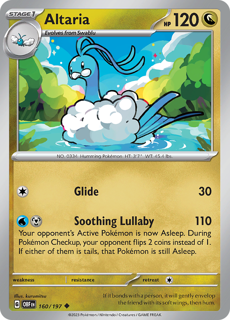 Altaria (160/197) [Scarlet & Violet: Obsidian Flames] | Gear Gaming Fayetteville