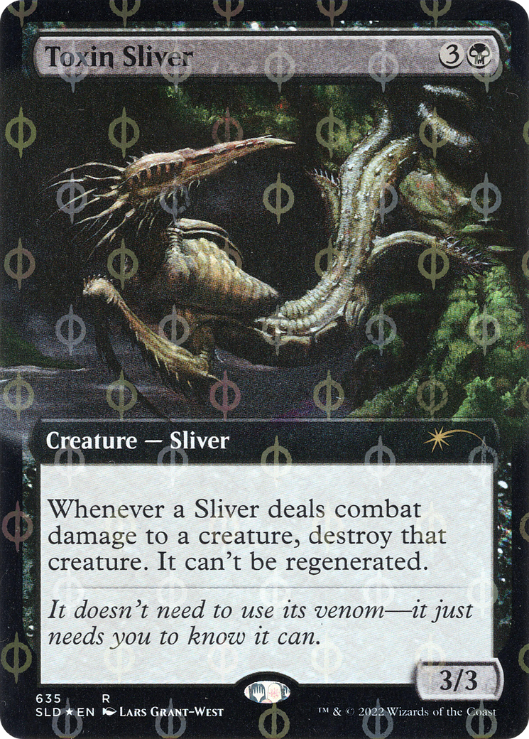 Toxin Sliver (Extended Art) (Step-and-Compleat Foil) [Secret Lair Drop Promos] | Gear Gaming Fayetteville