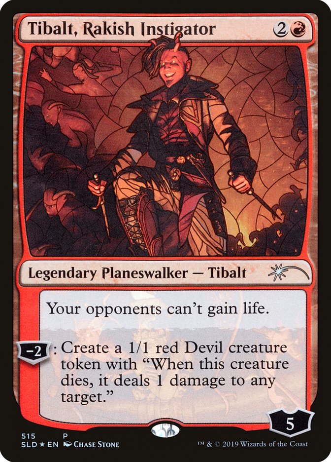 Tibalt, Rakish Instigator (Stained Glass) [Secret Lair Drop Promos] | Gear Gaming Fayetteville