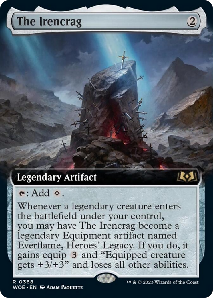 The Irencrag (Extended Art) [Wilds of Eldraine] | Gear Gaming Fayetteville