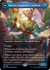 Tamiyo, Inquisitive Student // Tamiyo, Seasoned Scholar (Borderless) (Textured Foil) [Modern Horizons 3] | Gear Gaming Fayetteville