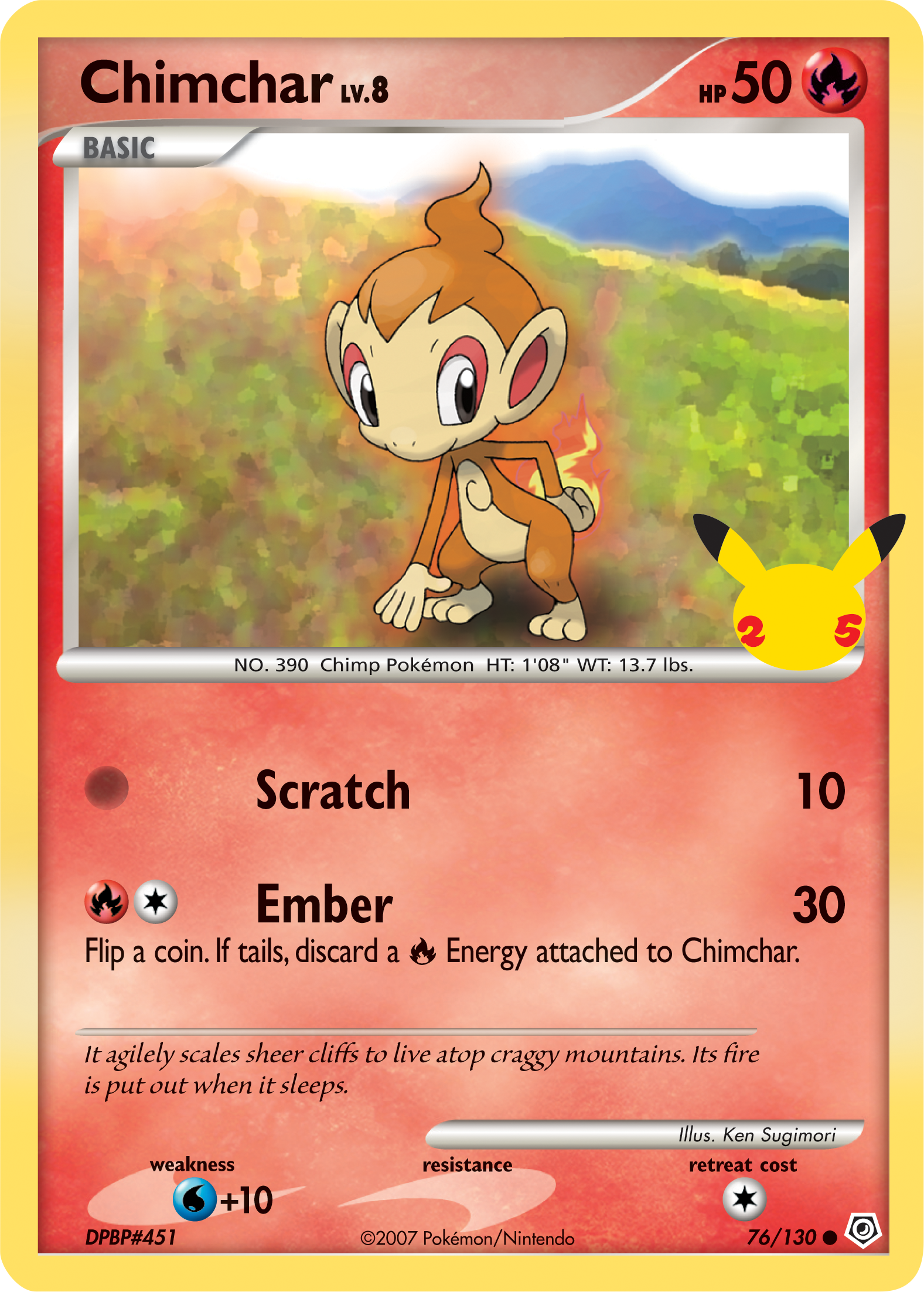 Chimchar (76/130) (Jumbo Card) [First Partner Pack] | Gear Gaming Fayetteville