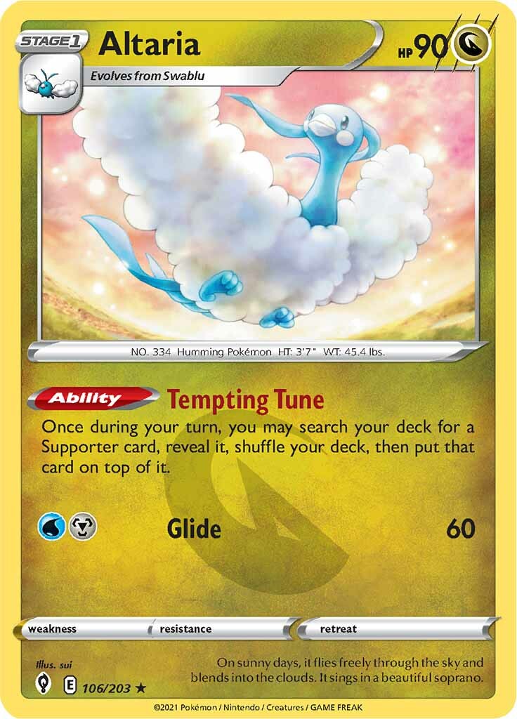 Altaria (106/203) [Sword & Shield: Evolving Skies] | Gear Gaming Fayetteville