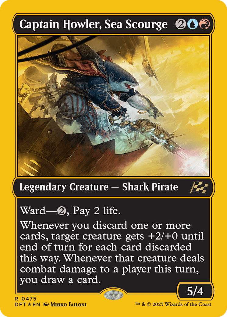 Captain Howler, Sea Scourge (First-Place Foil) [Aetherdrift] | Gear Gaming Fayetteville