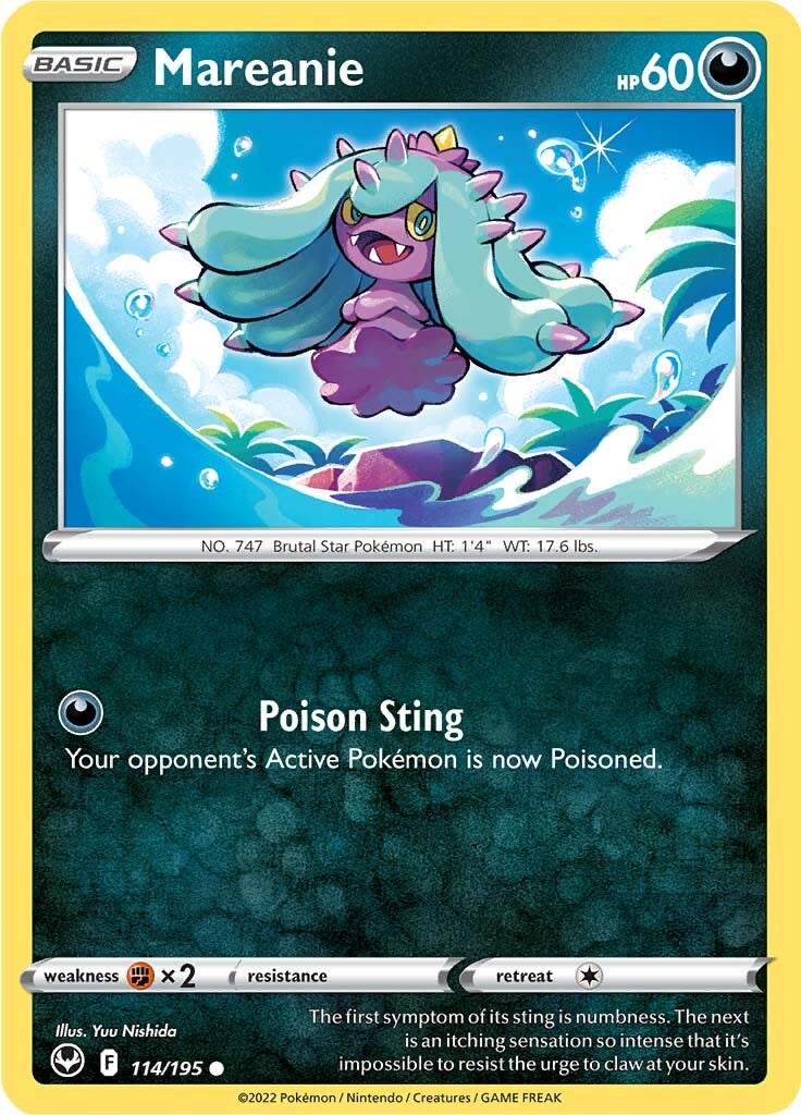 Mareanie (114/195) [Sword & Shield: Silver Tempest] | Gear Gaming Fayetteville