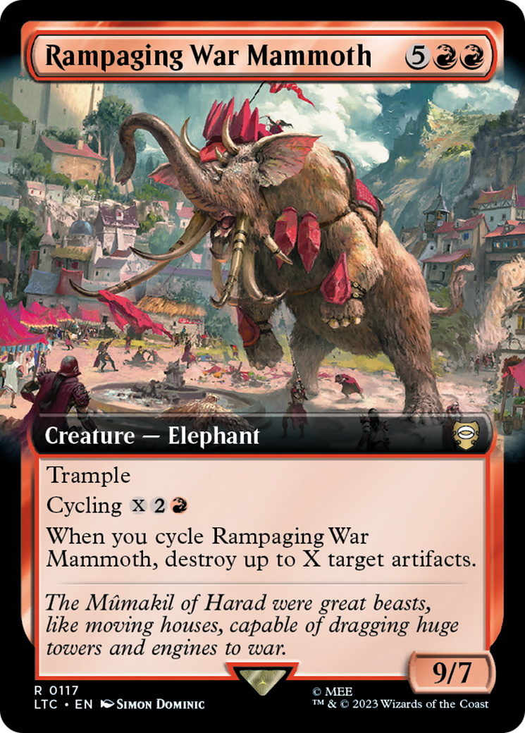 Rampaging War Mammoth (Extended Art) [The Lord of the Rings: Tales of Middle-Earth Commander] | Gear Gaming Fayetteville