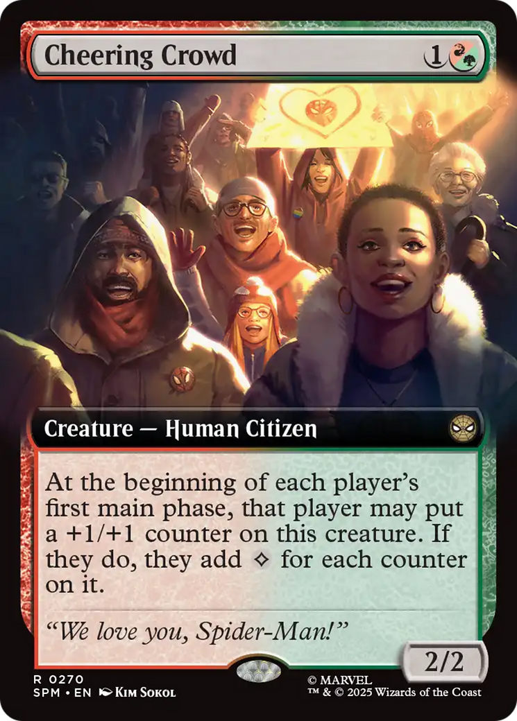 Cheering Crowd (Extended Art) [Marvel's Spider-Man] | Gear Gaming Fayetteville