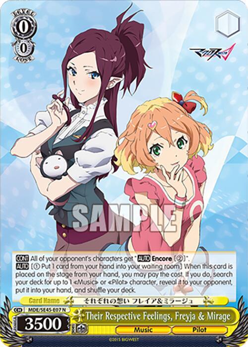 Their Respective Feelings, Freyja & Mirage - [MACROSS Delta Premium Booster] | Gear Gaming Fayetteville