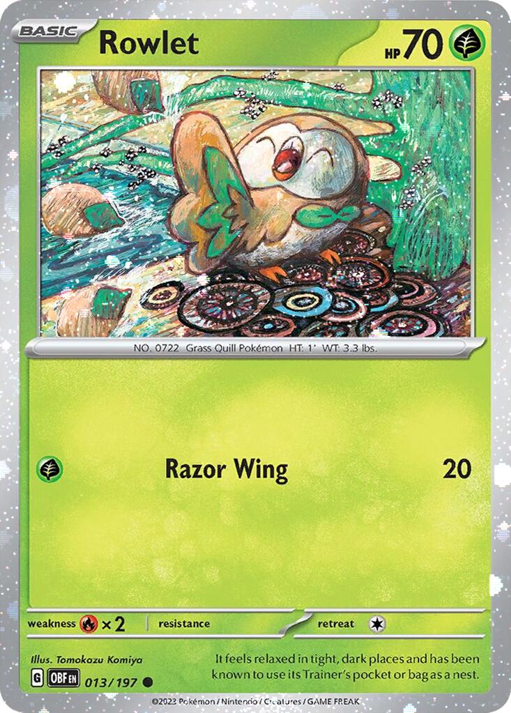 Rowlet (013/197) (Cosmos Holo) [Miscellaneous Cards] | Gear Gaming Fayetteville