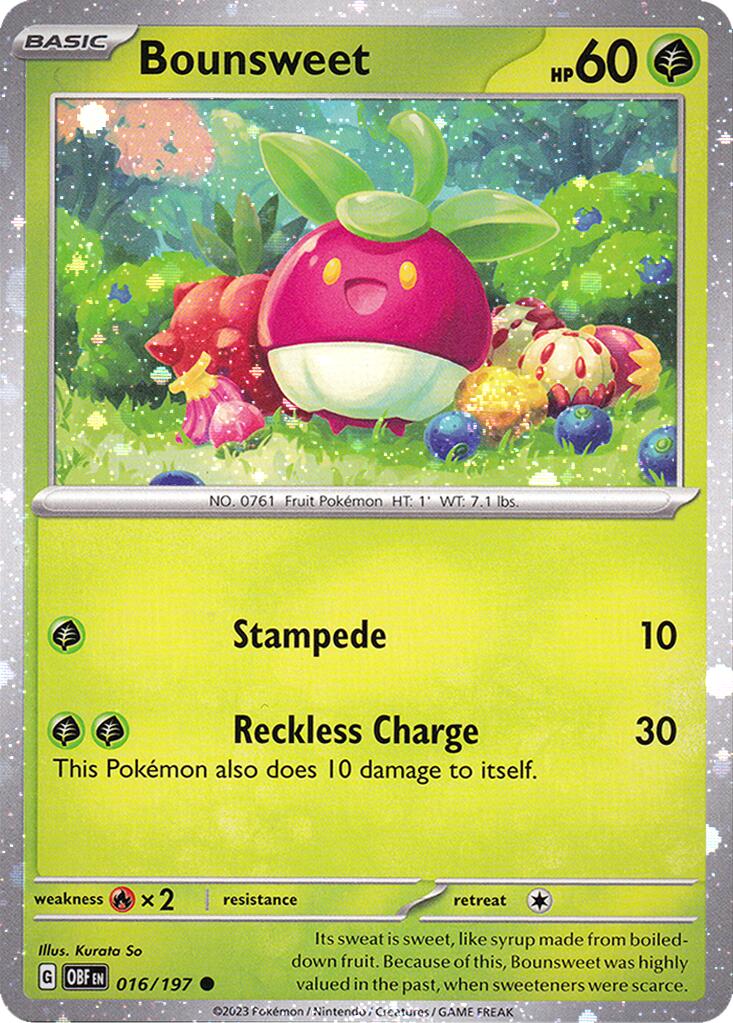 Bounsweet (016/197) (Cosmos Holo) [Miscellaneous Cards] | Gear Gaming Fayetteville