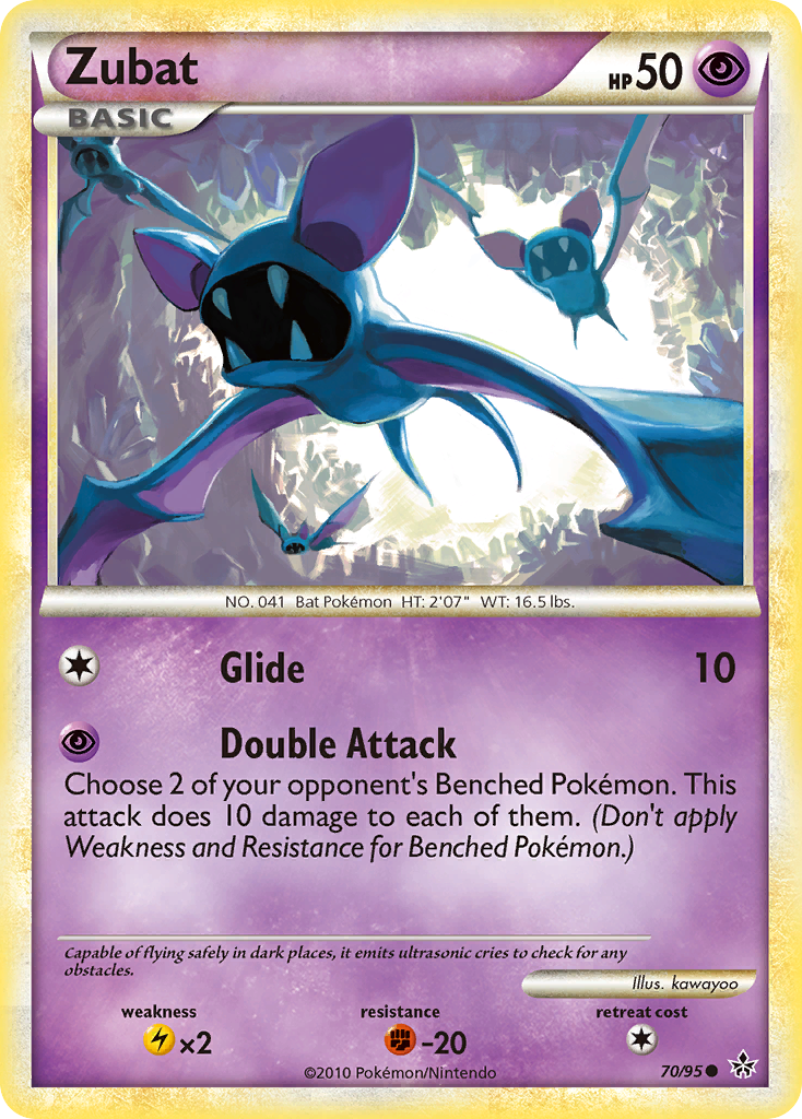 Zubat (70/95) [HeartGold & SoulSilver: Unleashed] | Gear Gaming Fayetteville