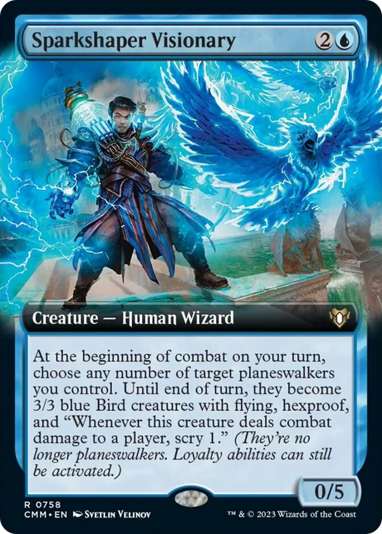 Sparkshaper Visionary (Extended Art) [Commander Masters] | Gear Gaming Fayetteville