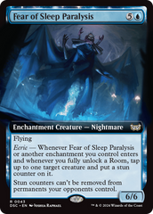 Fear of Sleep Paralysis (Extended Art) [Duskmourn: House of Horror Commander] | Gear Gaming Fayetteville