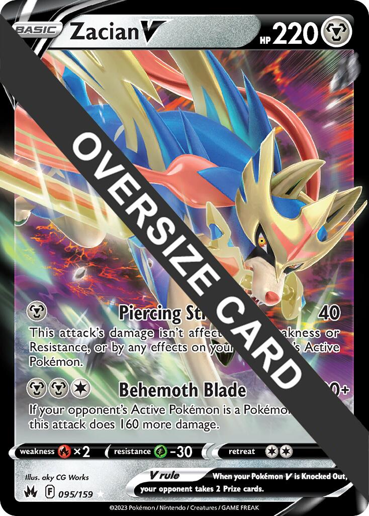 Zacian V (095/159) (Jumbo Card) [Sword & Shield: Crown Zenith] | Gear Gaming Fayetteville
