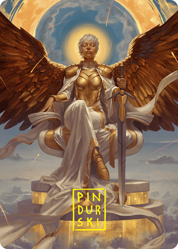 Herald of Eternal Dawn Art Card (27/54) (Gold-Stamped Signature) [Foundations Art Series] | Gear Gaming Fayetteville