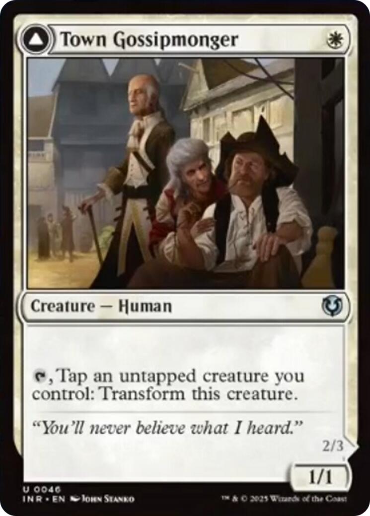 Town Gossipmonger // Incited Rabble [Innistrad Remastered] | Gear Gaming Fayetteville