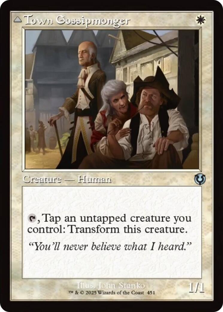 Town Gossipmonger // Incited Rabble (Retro Frame) [Innistrad Remastered] | Gear Gaming Fayetteville