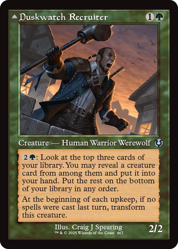 Duskwatch Recruiter // Krallenhorde Howler (Retro Frame) [Innistrad Remastered] | Gear Gaming Fayetteville