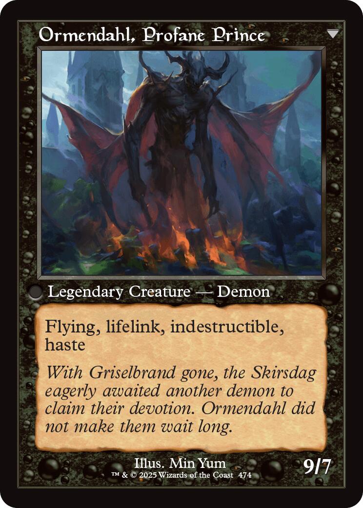 Westvale Abbey // Ormendahl, Profane Prince (Retro Frame) [Innistrad Remastered] | Gear Gaming Fayetteville