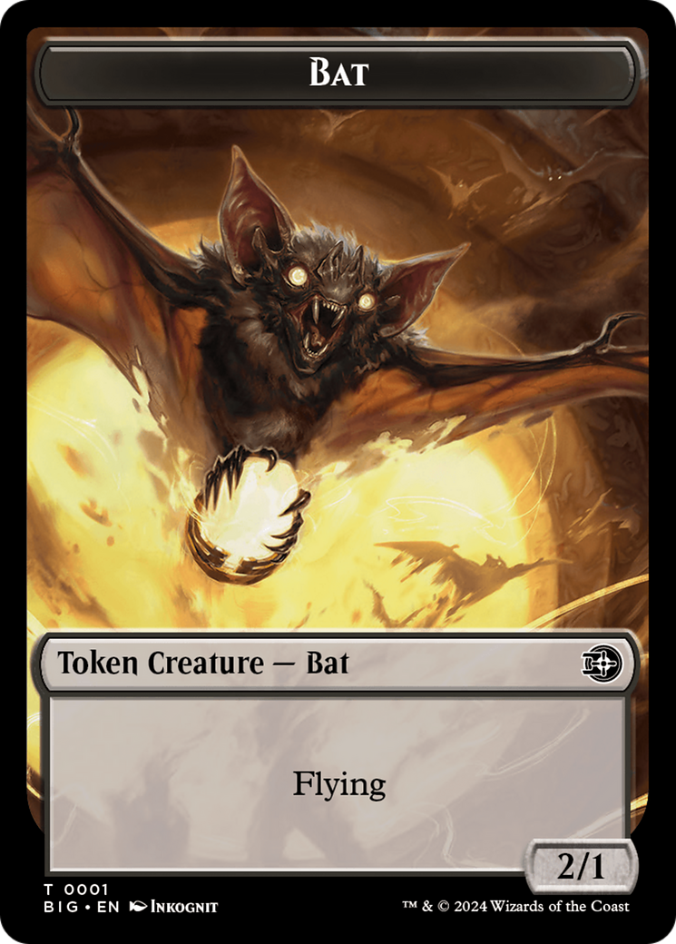 Bat Token [Outlaws of Thunder Junction: The Big Score Tokens] | Gear Gaming Fayetteville