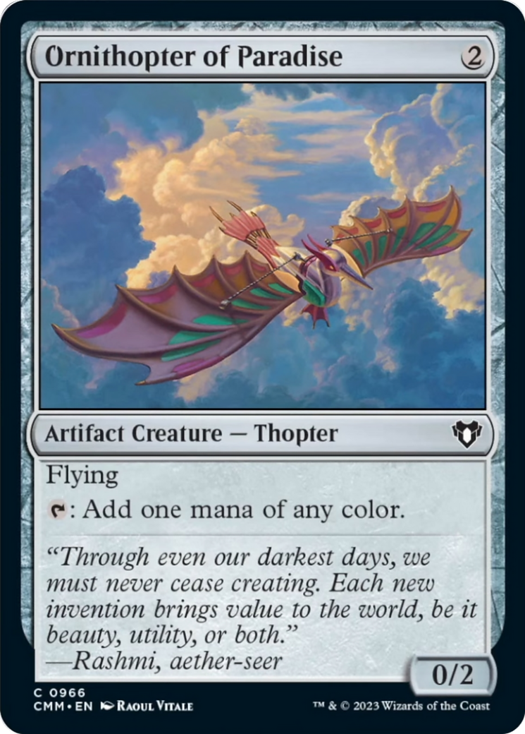 Ornithopter of Paradise [Commander Masters] | Gear Gaming Fayetteville