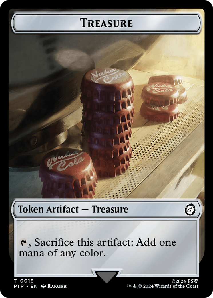 Treasure (0018) // Warrior Double-Sided Token [Fallout Tokens] | Gear Gaming Fayetteville