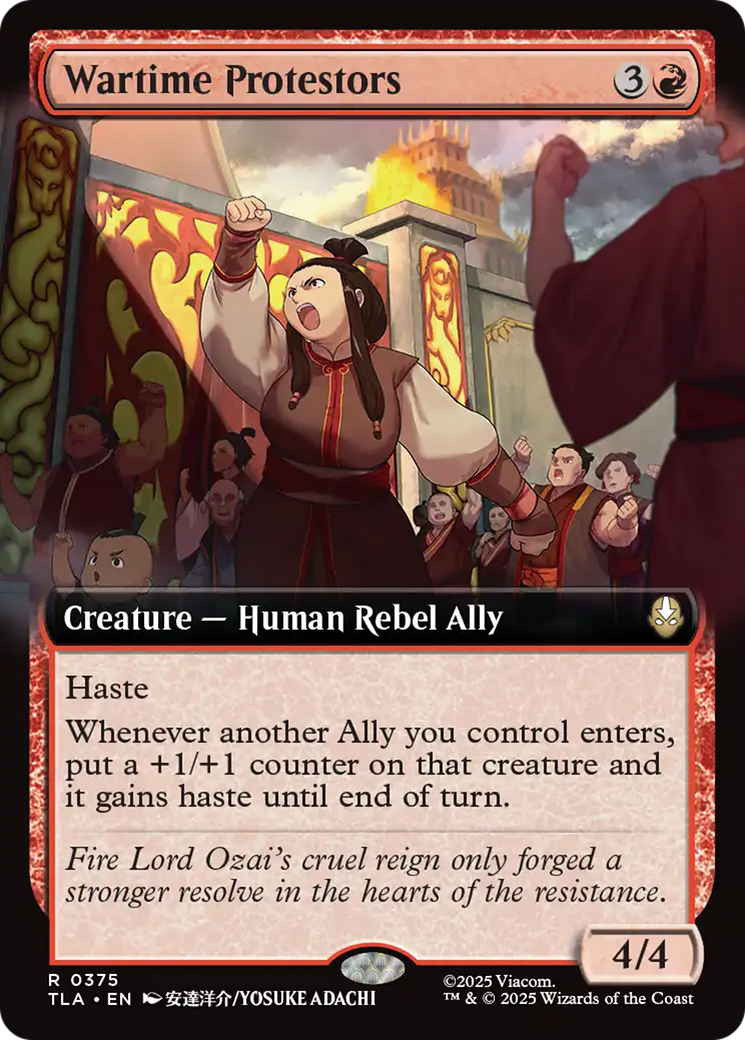 Wartime Protestors (Extended Art) [Avatar: The Last Airbender] | Gear Gaming Fayetteville