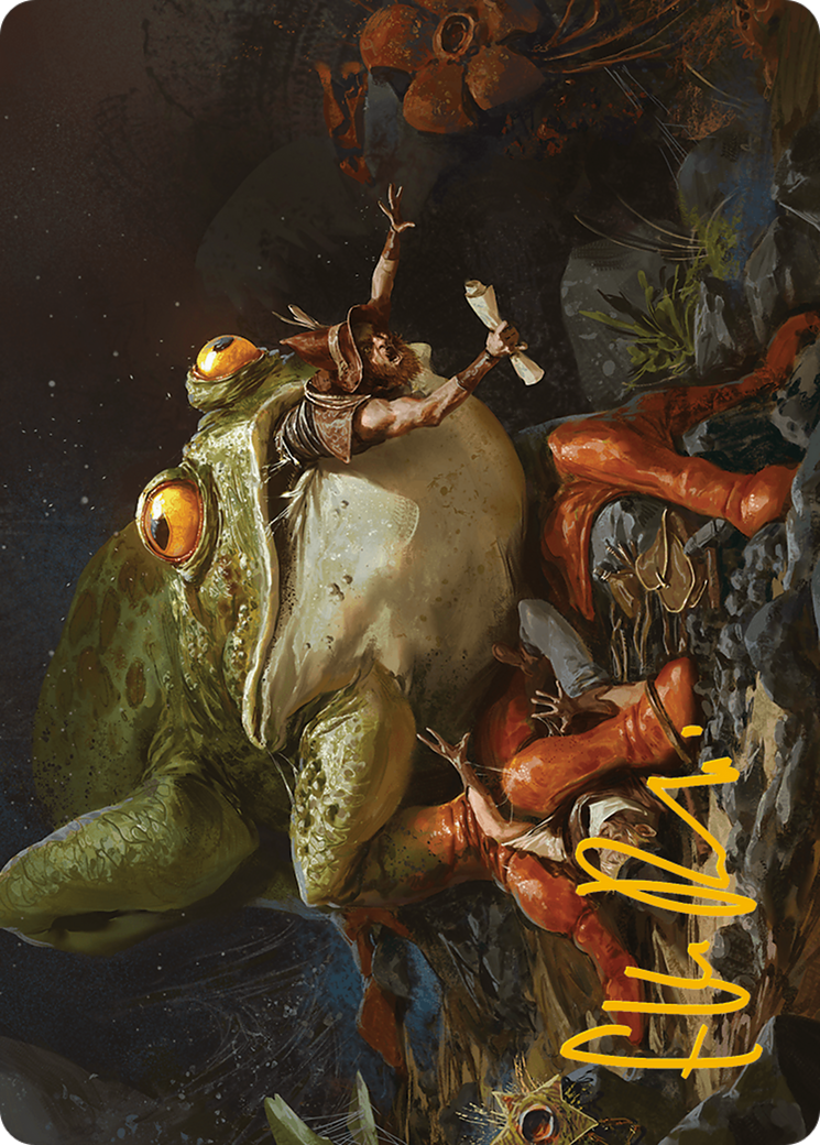 Rampant Frogantua Art Card (Gold-Stamped Signature) [Modern Horizons 3 Art Series] | Gear Gaming Fayetteville