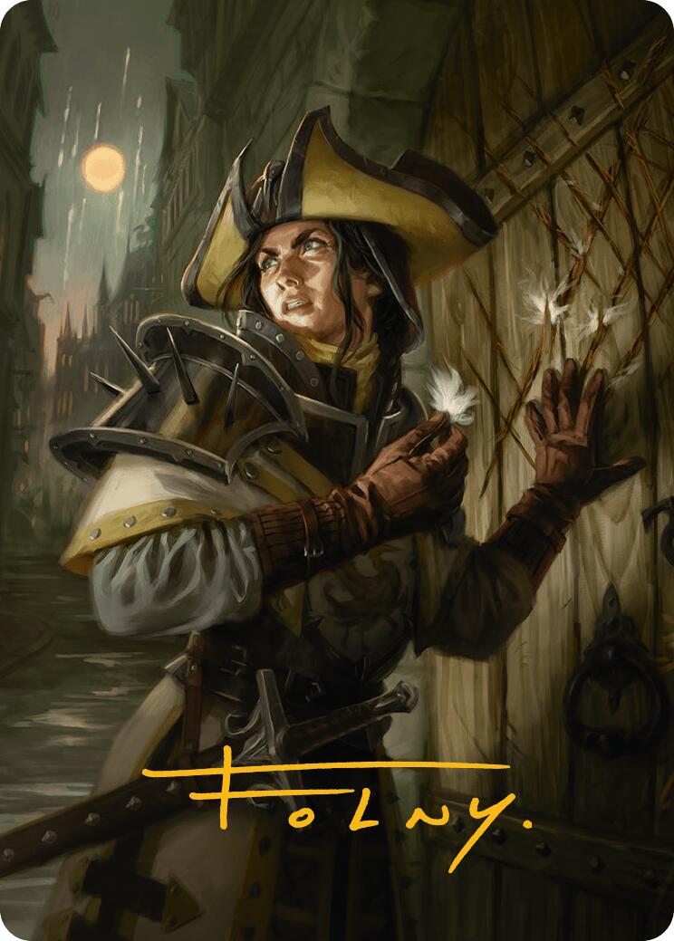 Thraben Inspector Art Card (Gold-Stamped Signature) [Innistrad Remastered Art Series] | Gear Gaming Fayetteville