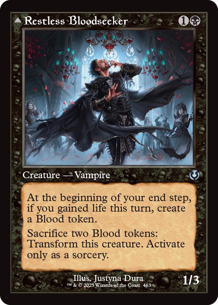 Restless Bloodseeker // Bloodsoaked Reveler (Retro Frame) [Innistrad Remastered] | Gear Gaming Fayetteville