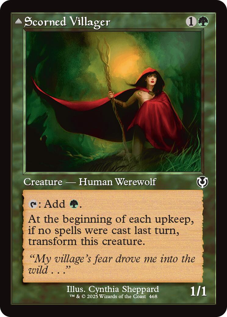 Scorned Villager // Scrounged Scythe (Retro Frame) [Innistrad Remastered] | Gear Gaming Fayetteville