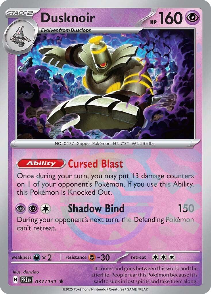 Dusknoir (037/131) (Master Ball Pattern) [Scarlet & Violet: Prismatic Evolutions] | Gear Gaming Fayetteville