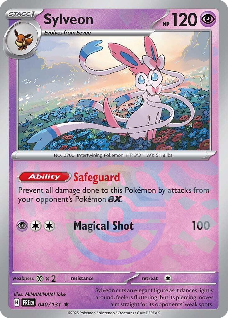 Sylveon (040/131) (Master Ball Pattern) [Scarlet & Violet: Prismatic Evolutions] | Gear Gaming Fayetteville