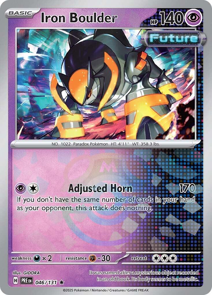Iron Boulder (046/131) (Master Ball Pattern) [Scarlet & Violet: Prismatic Evolutions] | Gear Gaming Fayetteville