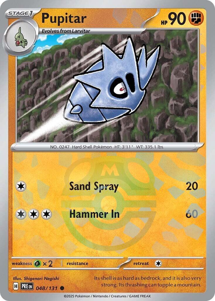 Pupitar (048/131) (Master Ball Pattern) [Scarlet & Violet: Prismatic Evolutions] | Gear Gaming Fayetteville