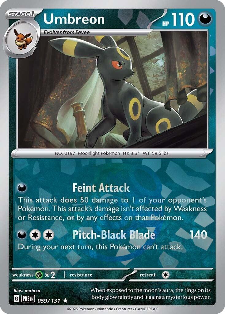 Umbreon (059/131) (Master Ball Pattern) [Scarlet & Violet: Prismatic Evolutions] | Gear Gaming Fayetteville