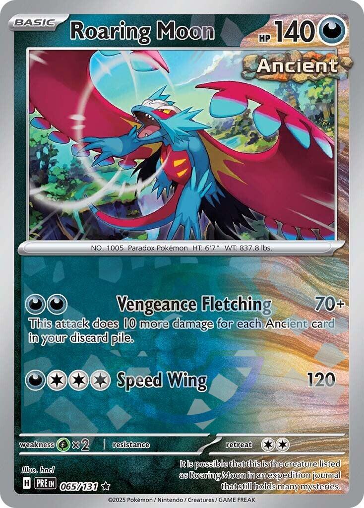 Roaring Moon (065/131) (Master Ball Pattern) [Scarlet & Violet: Prismatic Evolutions] | Gear Gaming Fayetteville