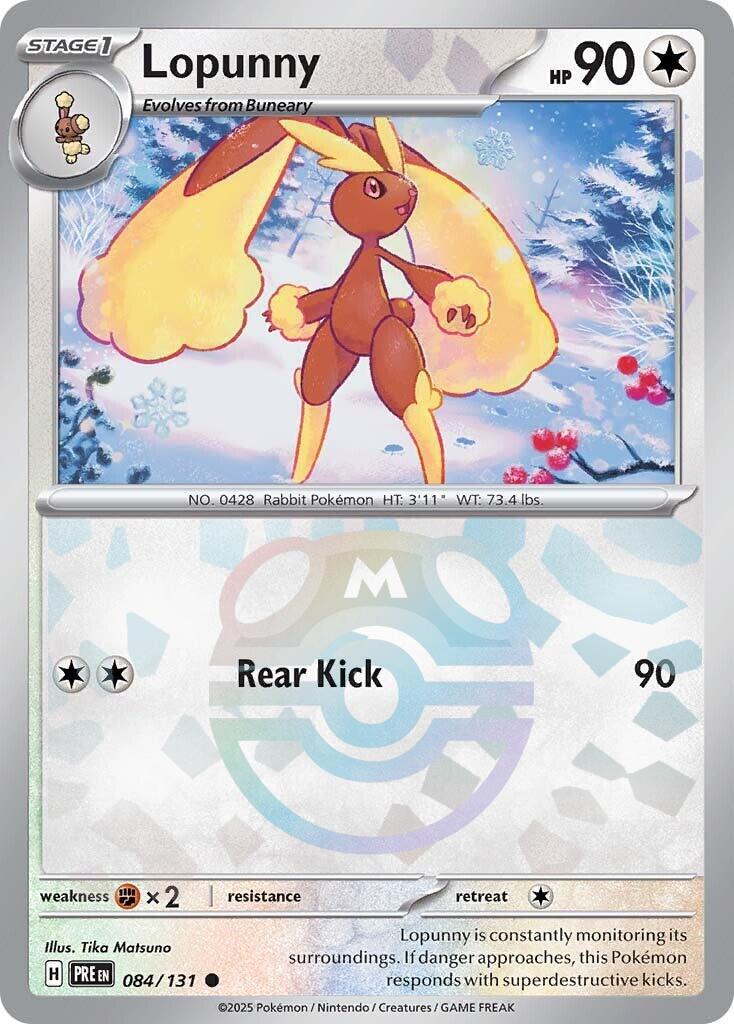 Lopunny (084/131) (Master Ball Pattern) [Scarlet & Violet: Prismatic Evolutions] | Gear Gaming Fayetteville