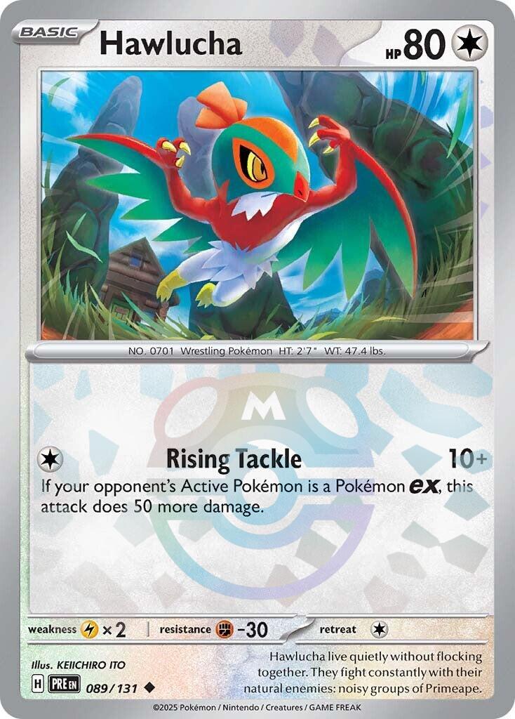 Hawlucha (089/131) (Master Ball Pattern) [Scarlet & Violet: Prismatic Evolutions] | Gear Gaming Fayetteville