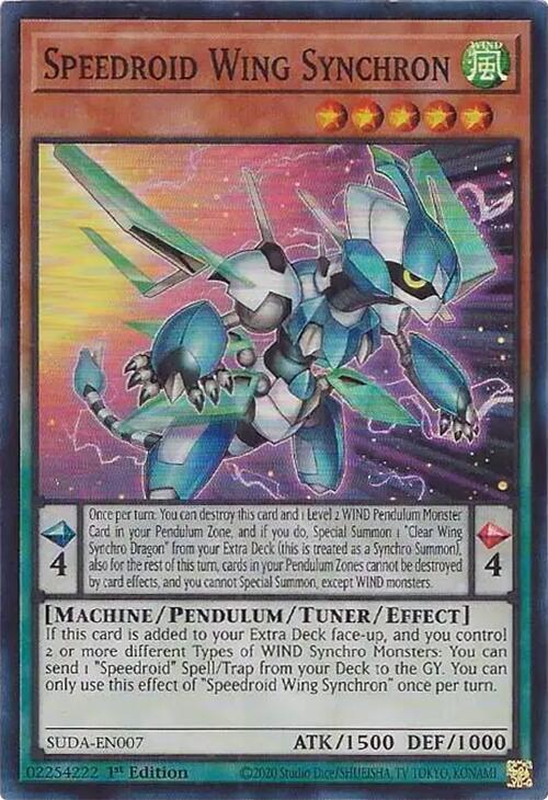 Speedroid Wing Synchron [SUDA-EN007] Super Rare | Gear Gaming Fayetteville