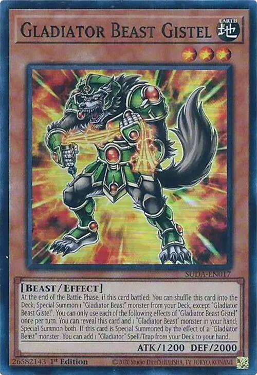 Gladiator Beast Gistel [SUDA-EN017] Super Rare | Gear Gaming Fayetteville
