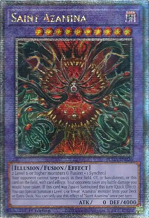 Saint Azamina (Quarter Century Secret Rare) [SUDA-EN036] Quarter Century Secret Rare | Gear Gaming Fayetteville